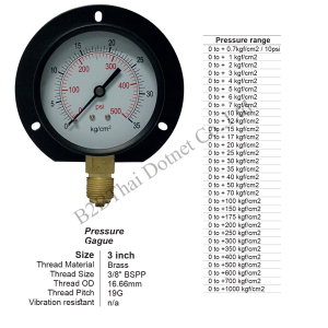 Pressure Gauge 3 มีปีก