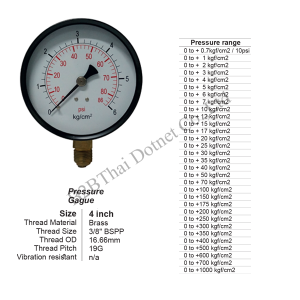 Pressure Gauge 4 นิ้ว