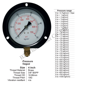 Pressure Gauge 4 มีปีก