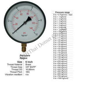 Pressure Gauge 6 นิ้ว